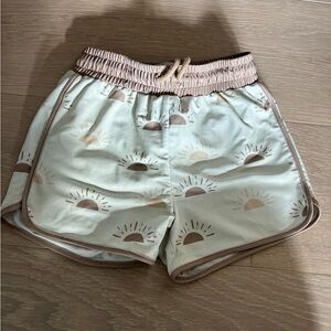 Sunrise Pattern Kids Swim Trunks